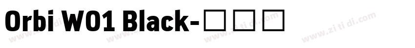 Orbi W01 Black字体转换